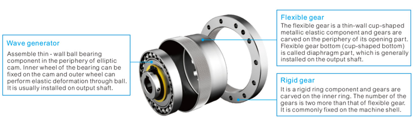 Types of Gear Box the Composition of the Harmonic Gear Assembly