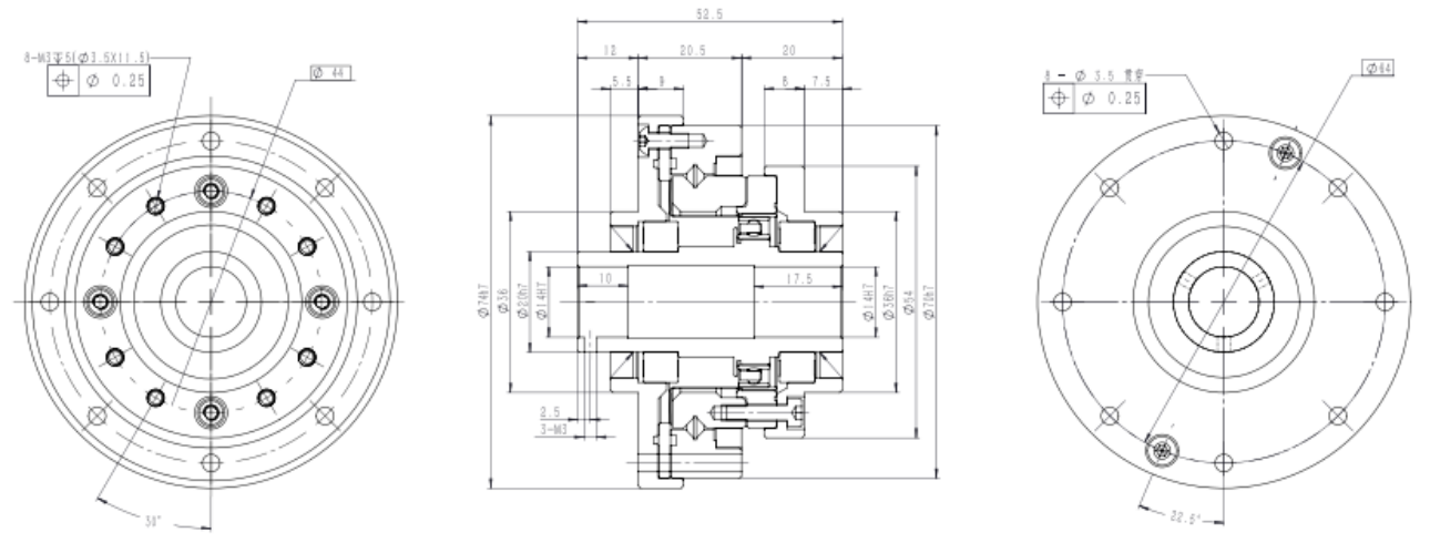 Features of HMHG-ⅠSeries Unit (Hollow Shaft) Strain Wave Gearing