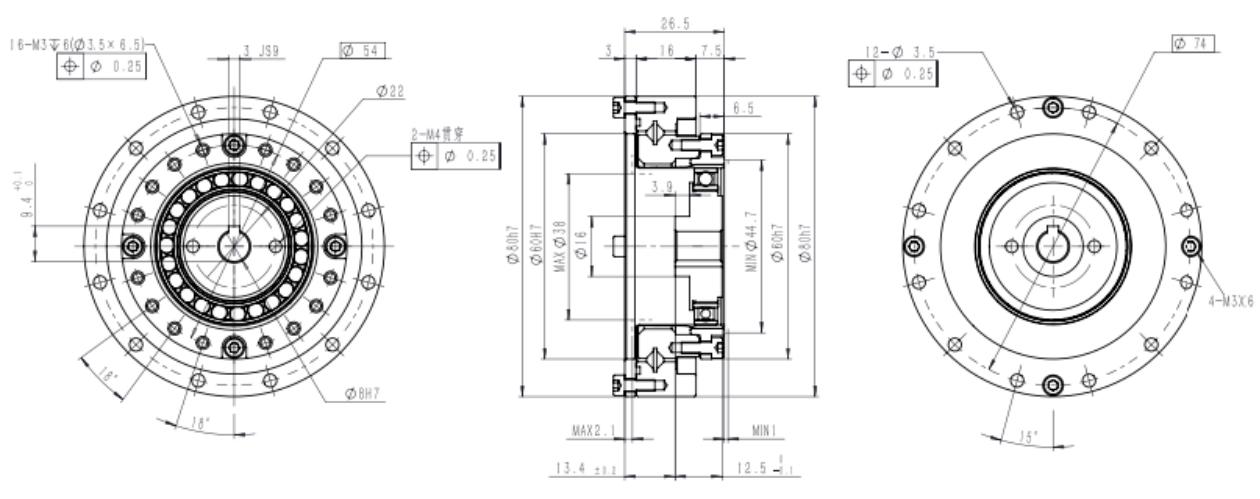 Features of HMHG-Ⅱ-E Simple Unit (Flat & Integral Cam) Series Strain Wave Gearing